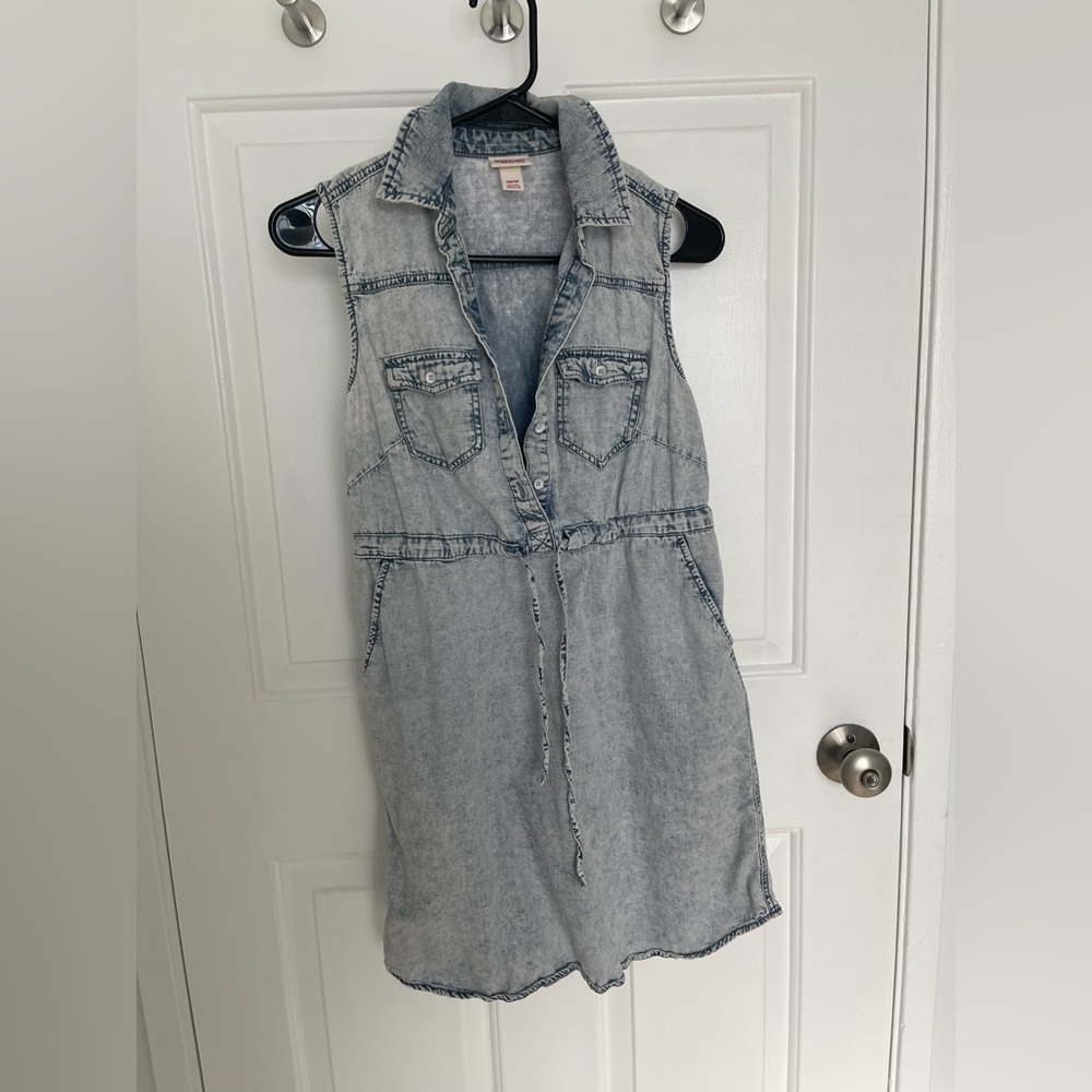 Sleeveless Denim Dress